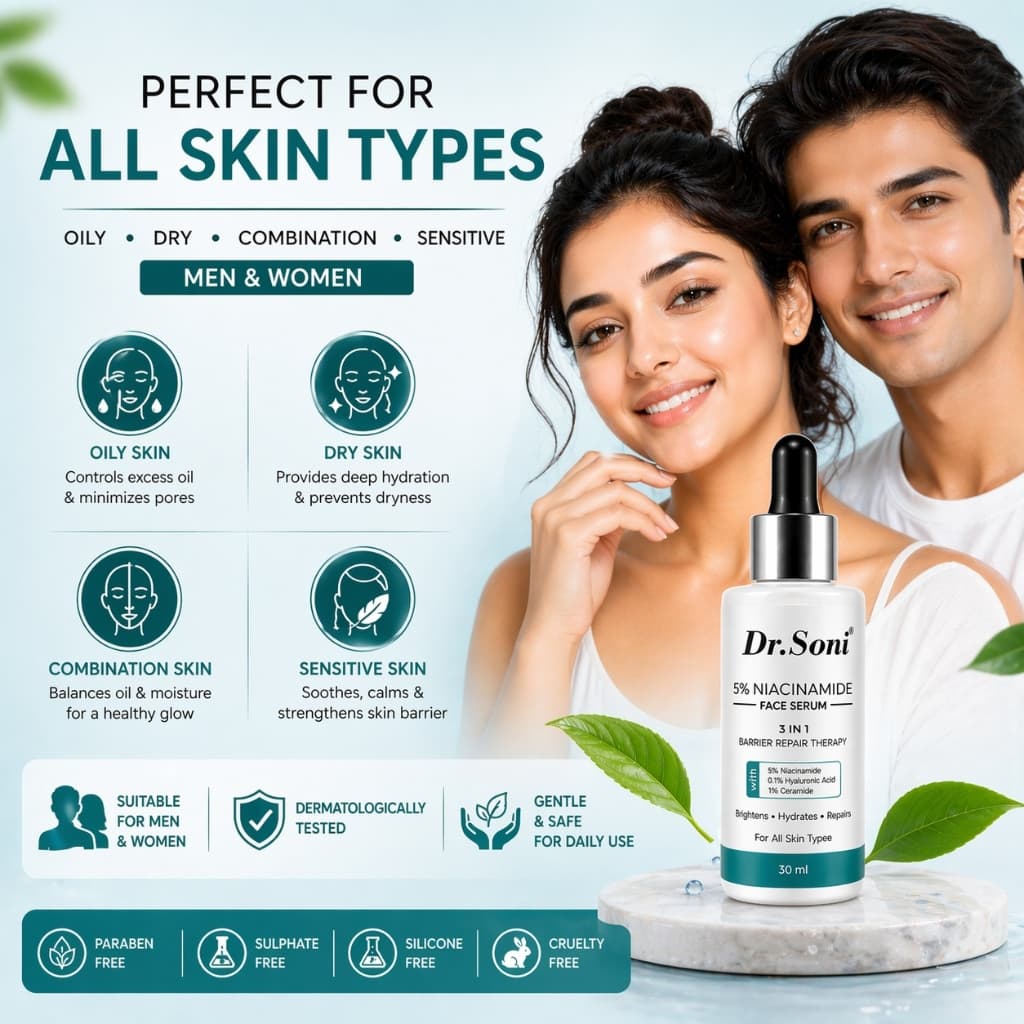 Perfect For All Skin Types Infographic